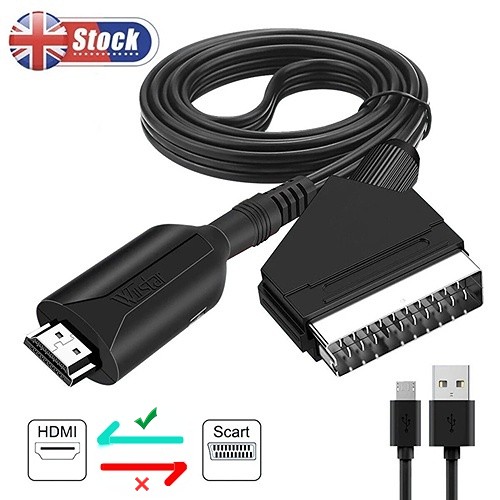 Scart hdmi converter cable - scart, to